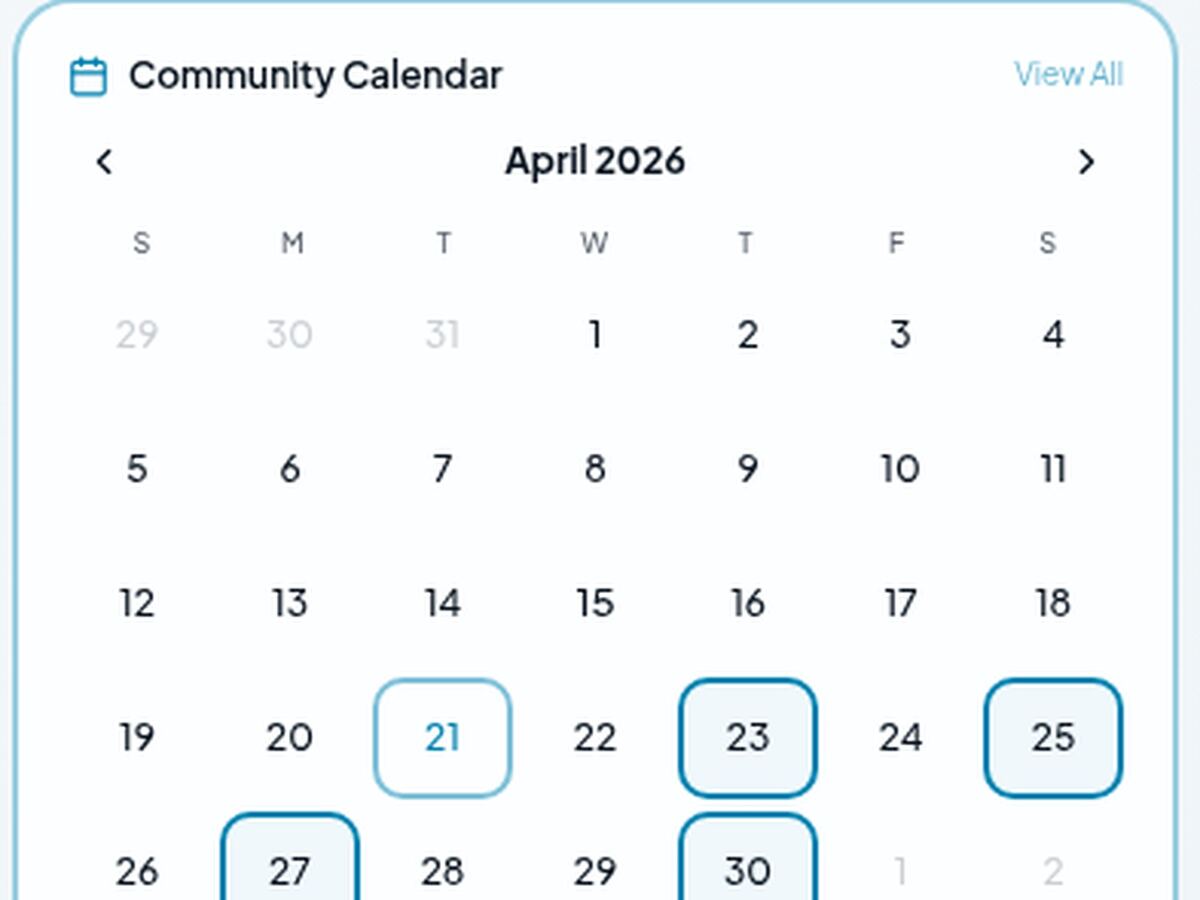 Smart community dashboard preview